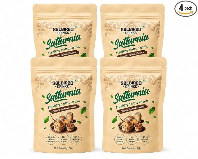 Masala Flavored Sattu Mix | 40 gm per pack | Ready to mix in cold water